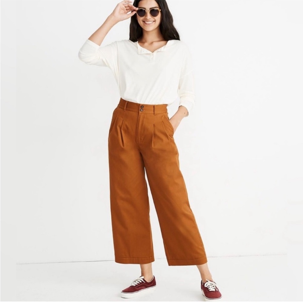 Madewell Wideleg Highwaisted Cropped Pant